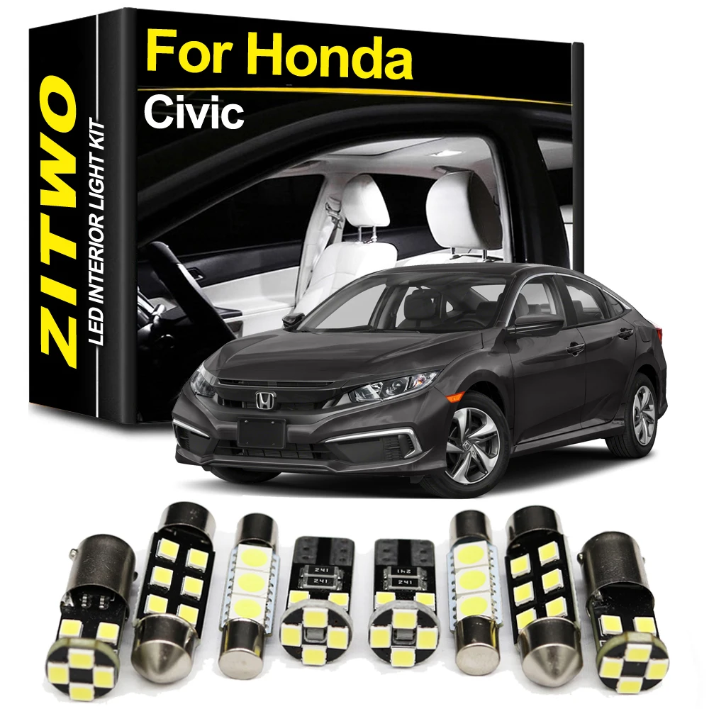 

Комплект внутренней лампы для Honda Civic 10, 5D, 4D, 3D, EK, EG, купе, 1992-2020