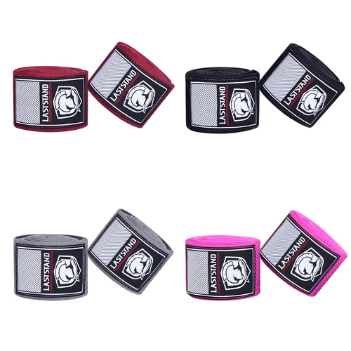 Imagen 2 del producto Vendaje elástico de boxeo, 2 rollos de 3/5M, correa deportiva, Sanda, Kick Boxing, MMA, guantes de mano, cinturón, envolturas deportivas de boxeo, vendaje