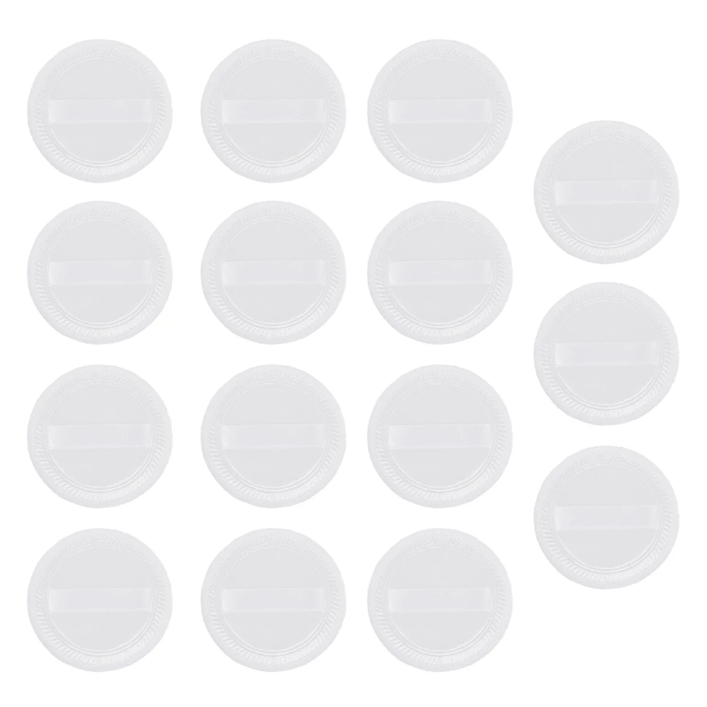 15 pçs arredondado pó puff flexível almofadas de maquiagem pequena ferramenta puff para rosto algodão maquiagem feminino menina acessório