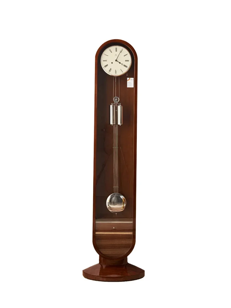 Modern Minimalist German Hermle the Grandfather Clock European Pendulum Clock Solid Wood Classical Standing Grandfather Clock