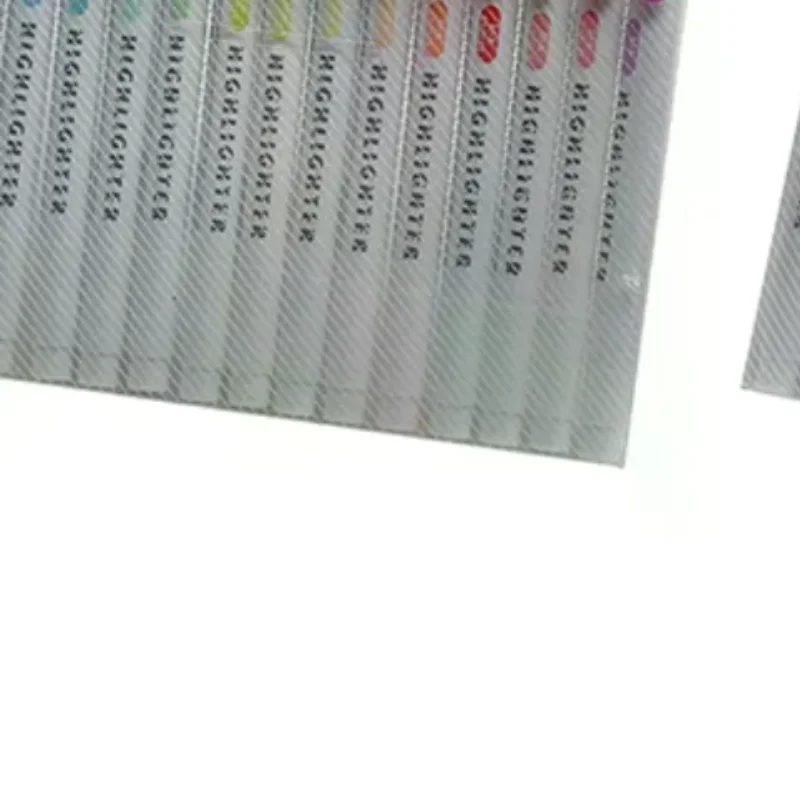 

15 Colors Double Headed Highlighter Pen Set Fluorescent Drawing Markers Highlighters Pens Art Japanese Cute Pastel Stationery