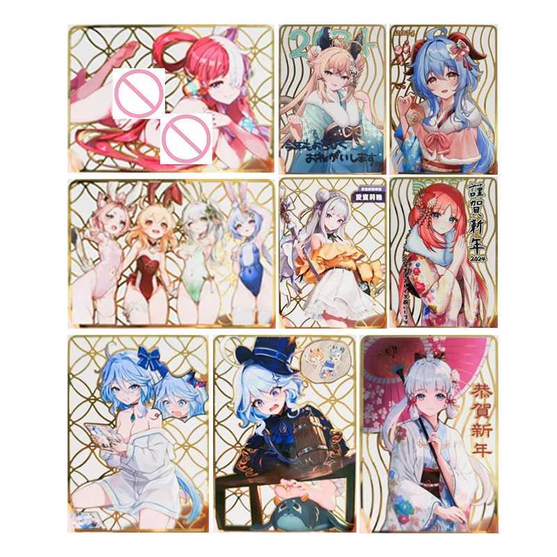 

Japanese Anime Goddess Story Kamisato Ayaka Kirara Emiria Arknights Collector's Cards Christmas Birthday Gift Children's Toys