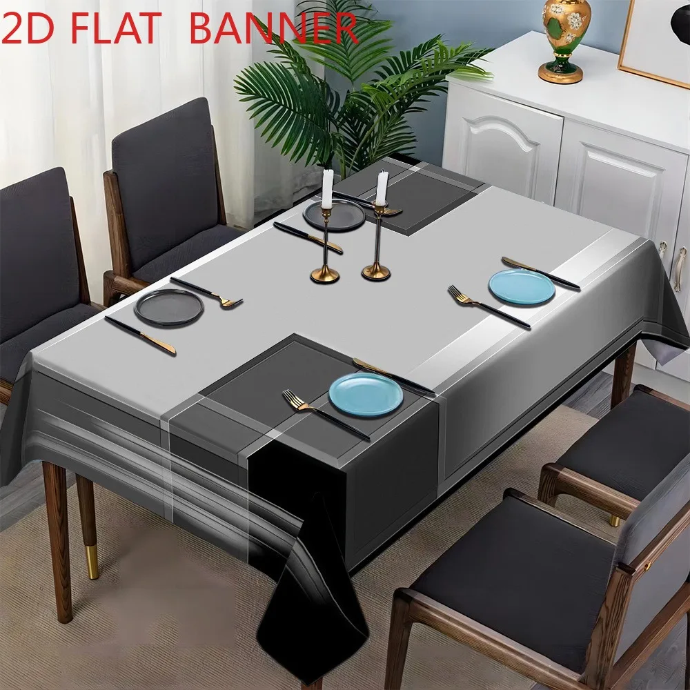 A high-end, understated, luxurious and simple piece featuring irregular geometric patterns in black, white and gray.