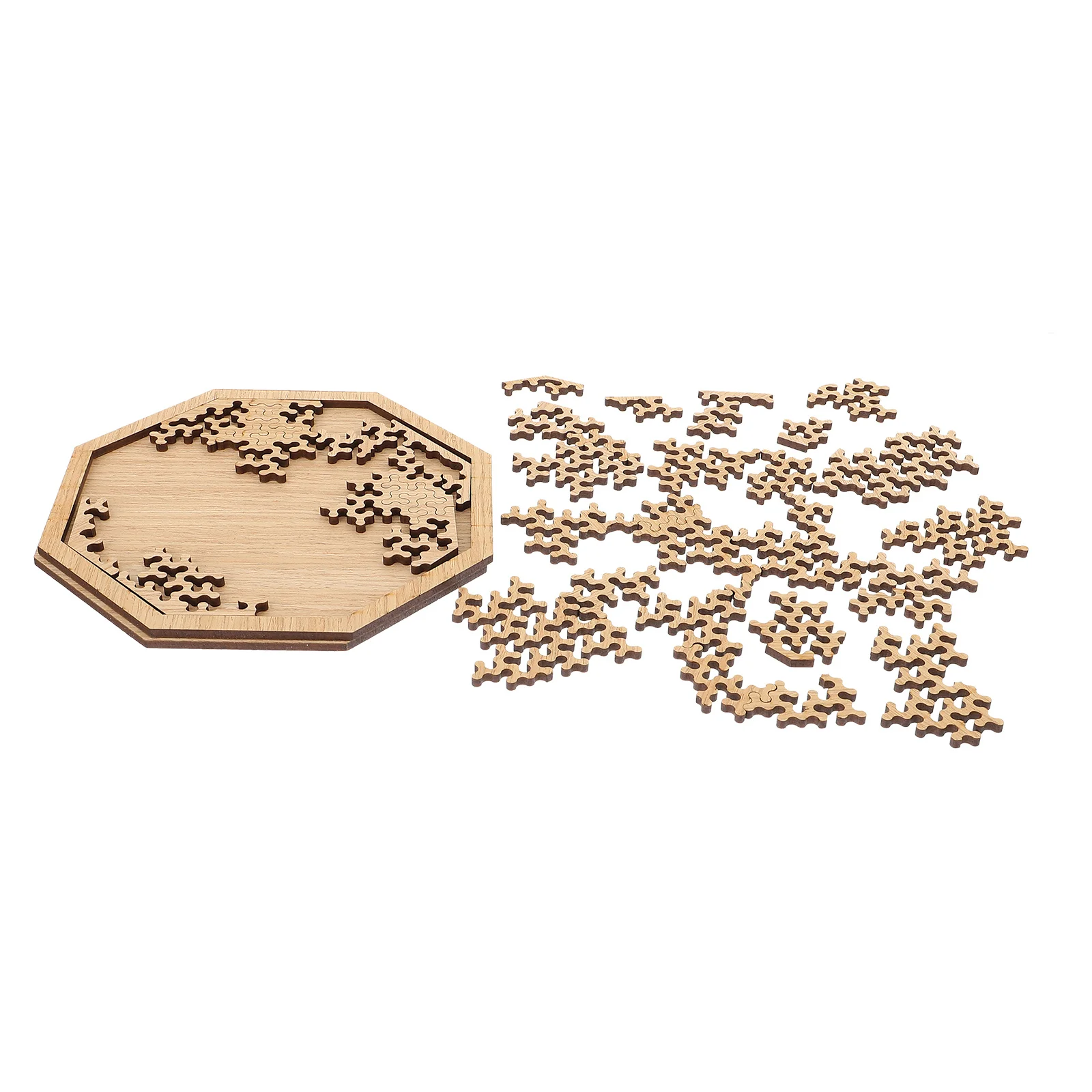 1-set houten puzzelspeelgoed, moeilijk puzzelspel voor volwassenen en kinderen, intellectuele hersenkraker, kerstverjaardagscadeau, houten