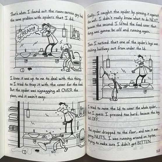 Randomly select one book Diary of Wimpy Kid English Book Diary of Wimpy Kid Boxed Children's Fiction Books