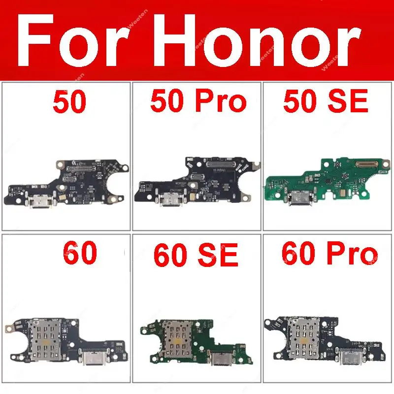 USB Plug Charger Jack Board For Huawei Honor 60 50 Pro 50SE 50 Lite 60SE Usb Charging Port Dock Board USB Connector Flex Cable