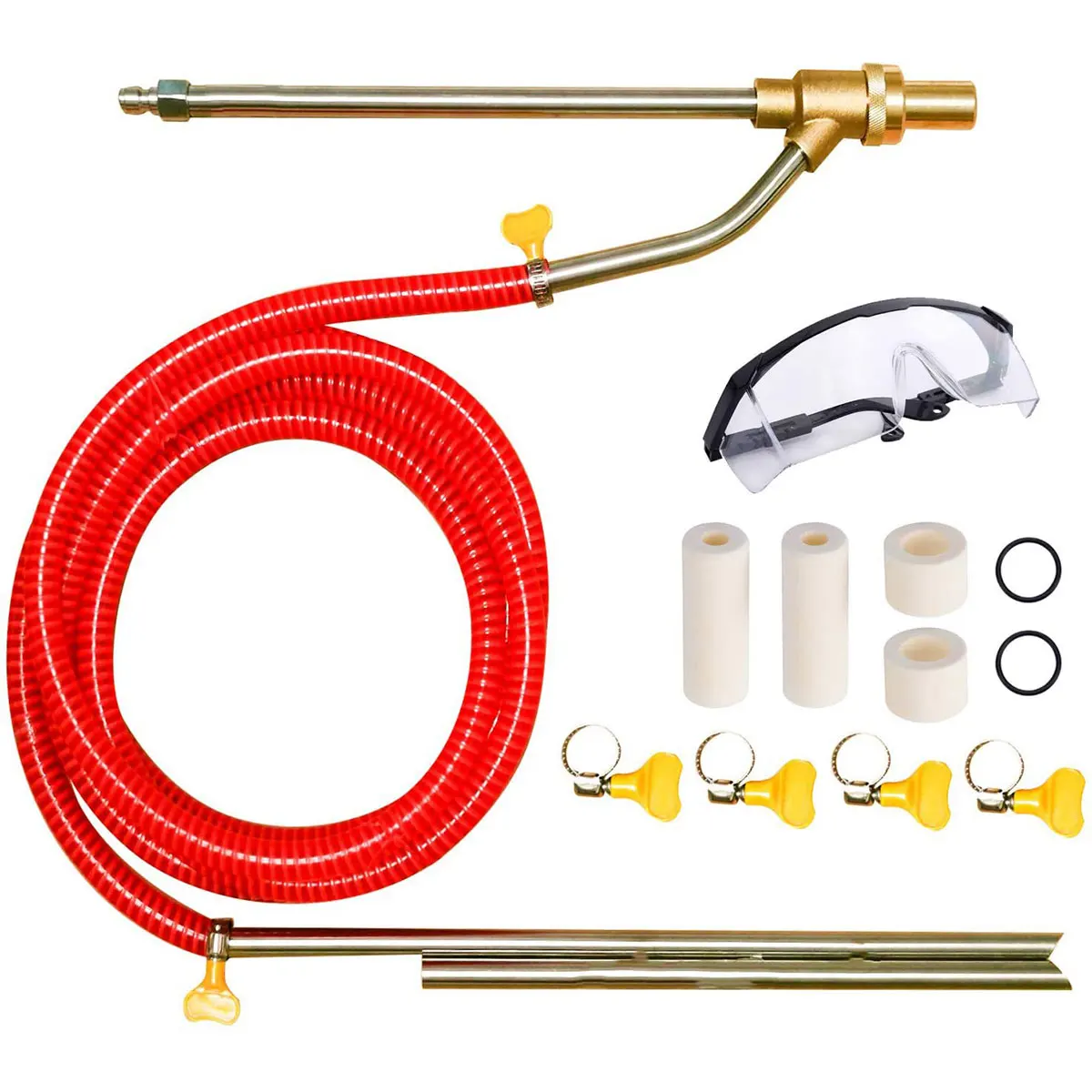

1/4In Quick Disconnect Car Washer Equipment Kit for Rust Removal Cleaning Pressure Washer Sandblasting Kit 5000PSl Sand Blaster