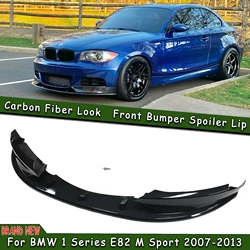 Car Front Side Spoiler Cover Trim & Front Bumper Spoiler Lip For BMW 1 Series E82 M Sport 2007-2013