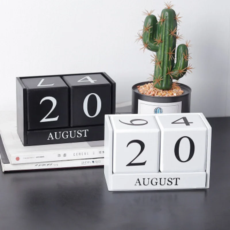 

Creative square calendar living room decoration Home decoration perpetual calendar decoration clothing store props decoration