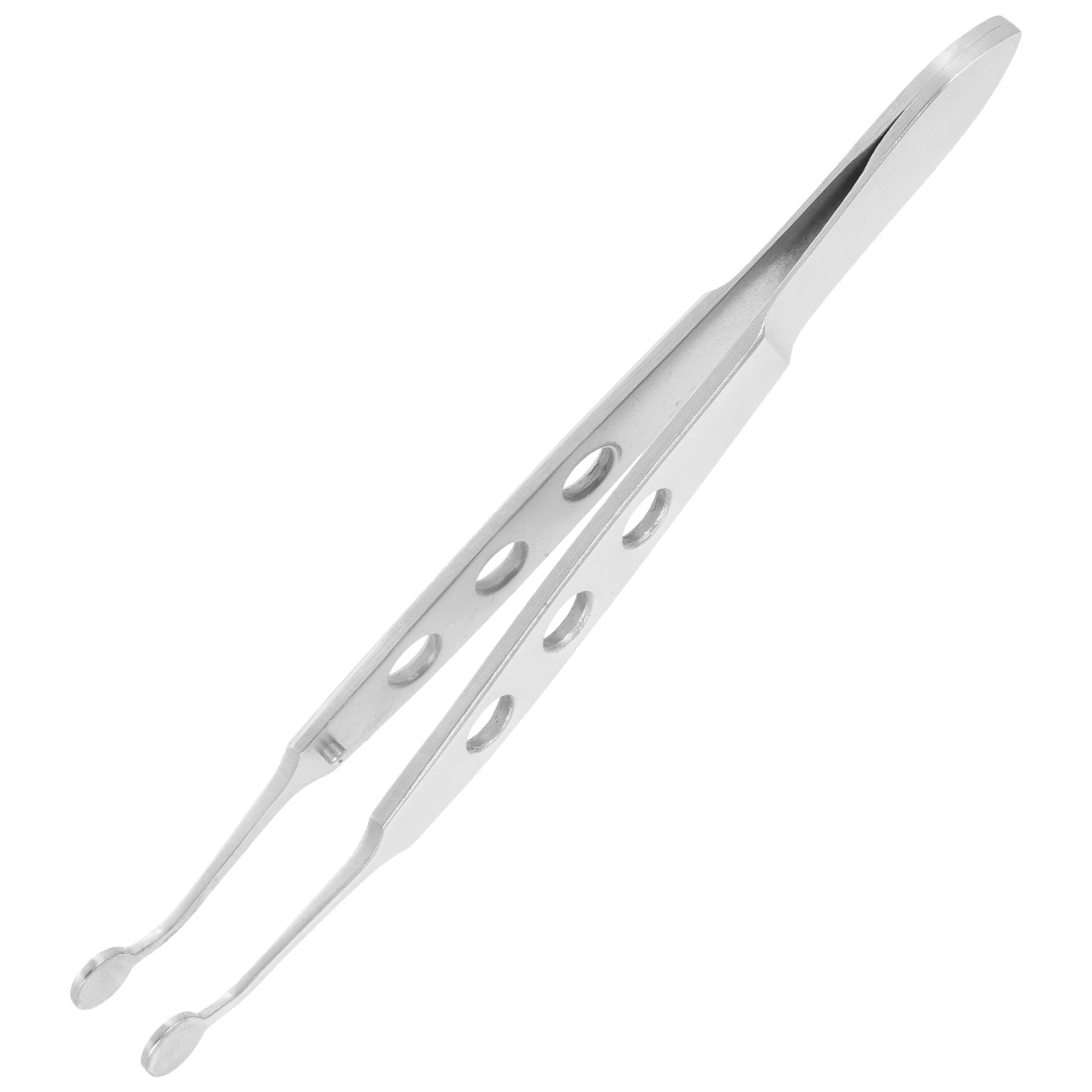 

Eyelid Massage Tweezers Stainless Steel 6x6 Round Tip Meibomian Gland Expressor Forceps Eyelid Compressor Squeezer for Salon