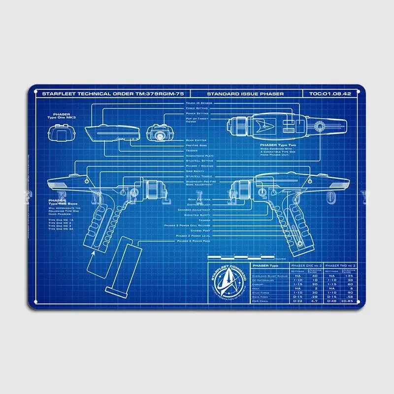 Standard Issue Phaser Metal Sign Pub Pub Garage Printing Plates Tin Sign Poster