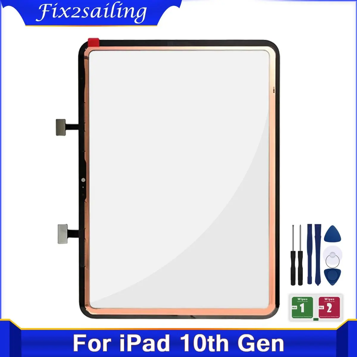 

New AAA+ Touch Panel For iPad 10 10.9'' 10th Gen 2022 A2696 A2757 A2777 Touch Screen Digitizer Front Glass Replacement Parts