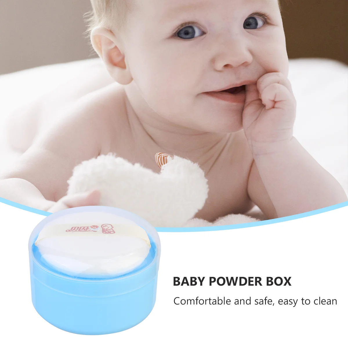 電気ボディパウダーボックス花嫁ディスペンサープラスチックタルカムパフケース