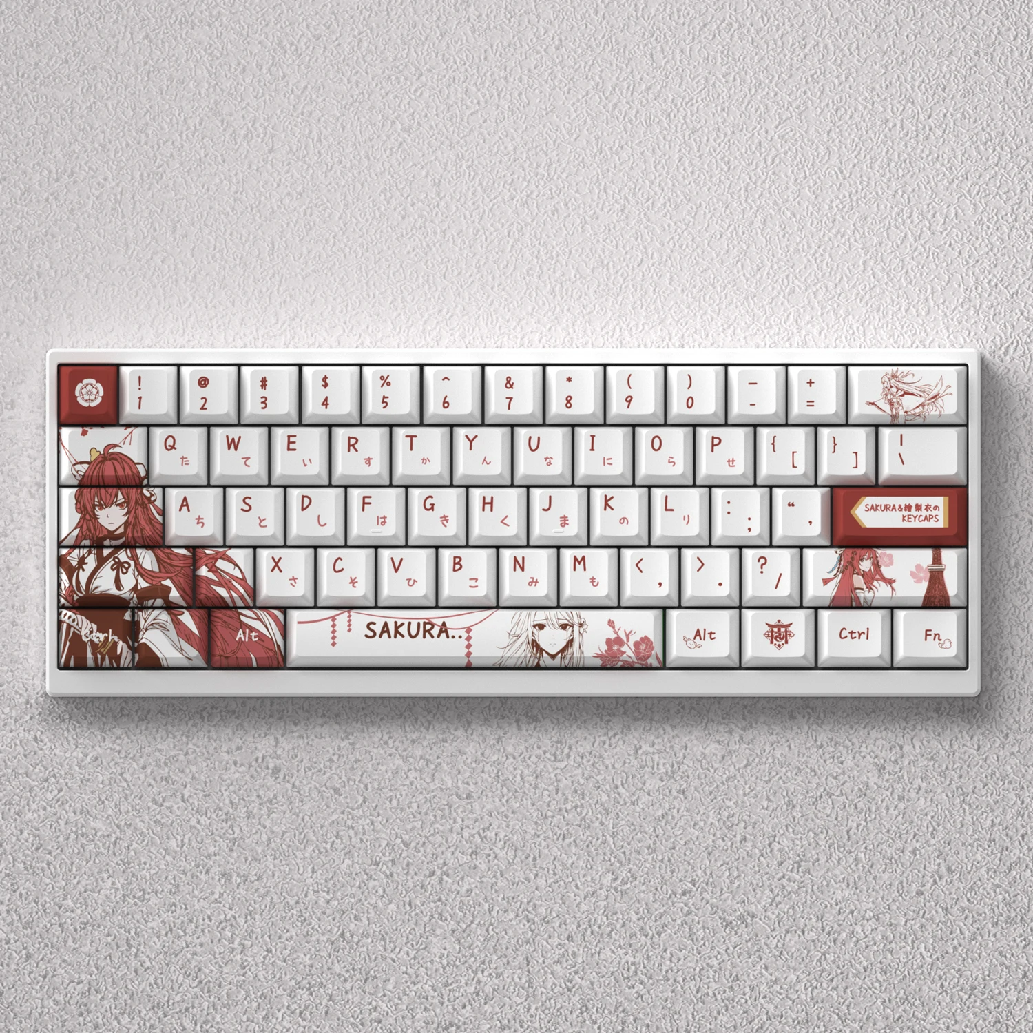 

Uesugi Erii Anime Keycaps PBT Dye Sublimation Cherry for Mechanical Keyboard Accessory AULA F75 Ajazz Anne Pro 2 Game PC
