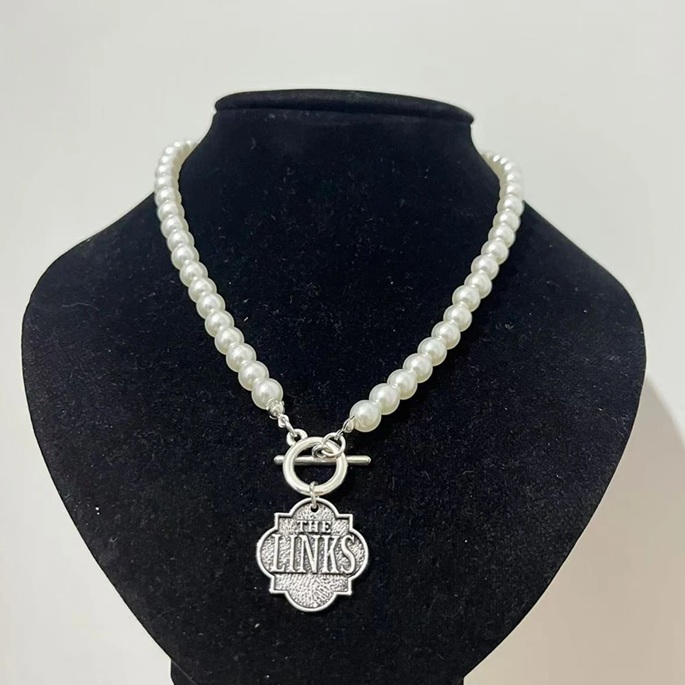 Friendship Association Jewelry Greek Alphabet LINKS Pearl OT Necklace