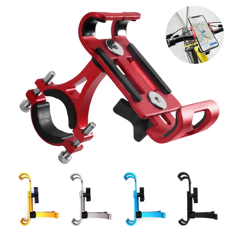 

Bicycle Phone Holder Reliable Mount Universal MTB Mobile Phone GPS Metal Motorcycle Holder on Road Bike Moto Handlebar Stand
