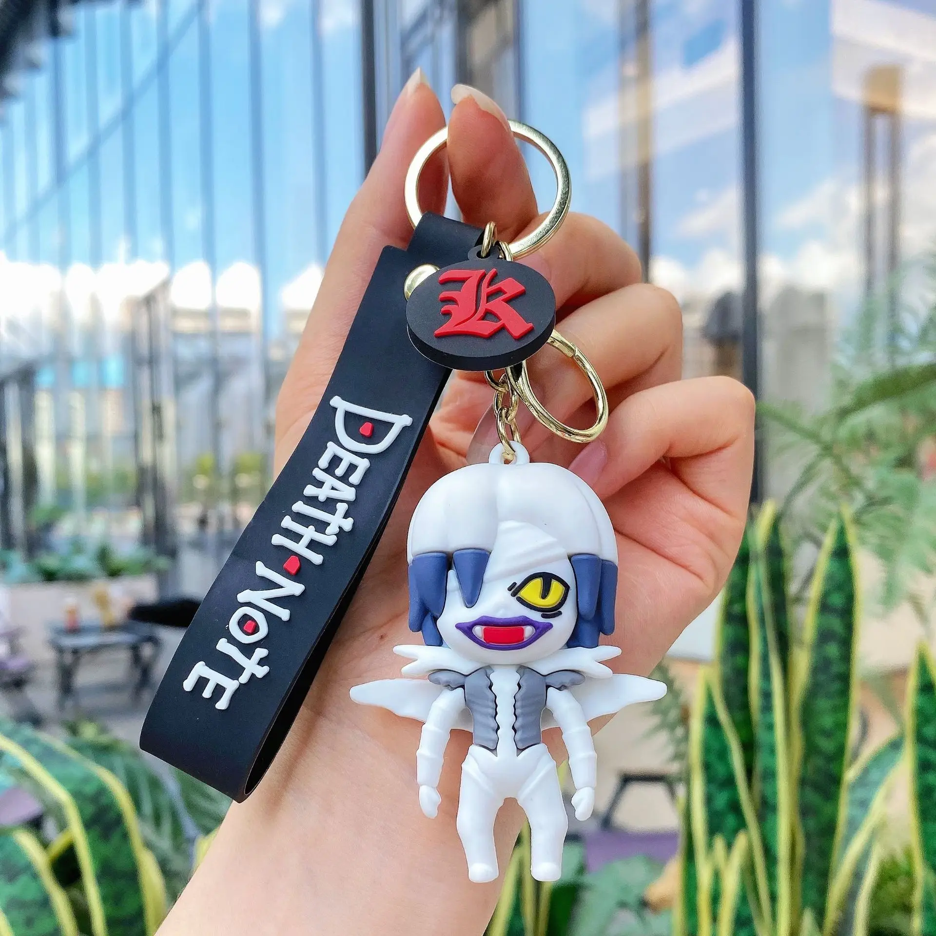 New Anime Keychain Women Men Key Chain Cartoon Double Sided Pendant Key Holder Acrylic Jewelry For Children Birthday Gifts view 2