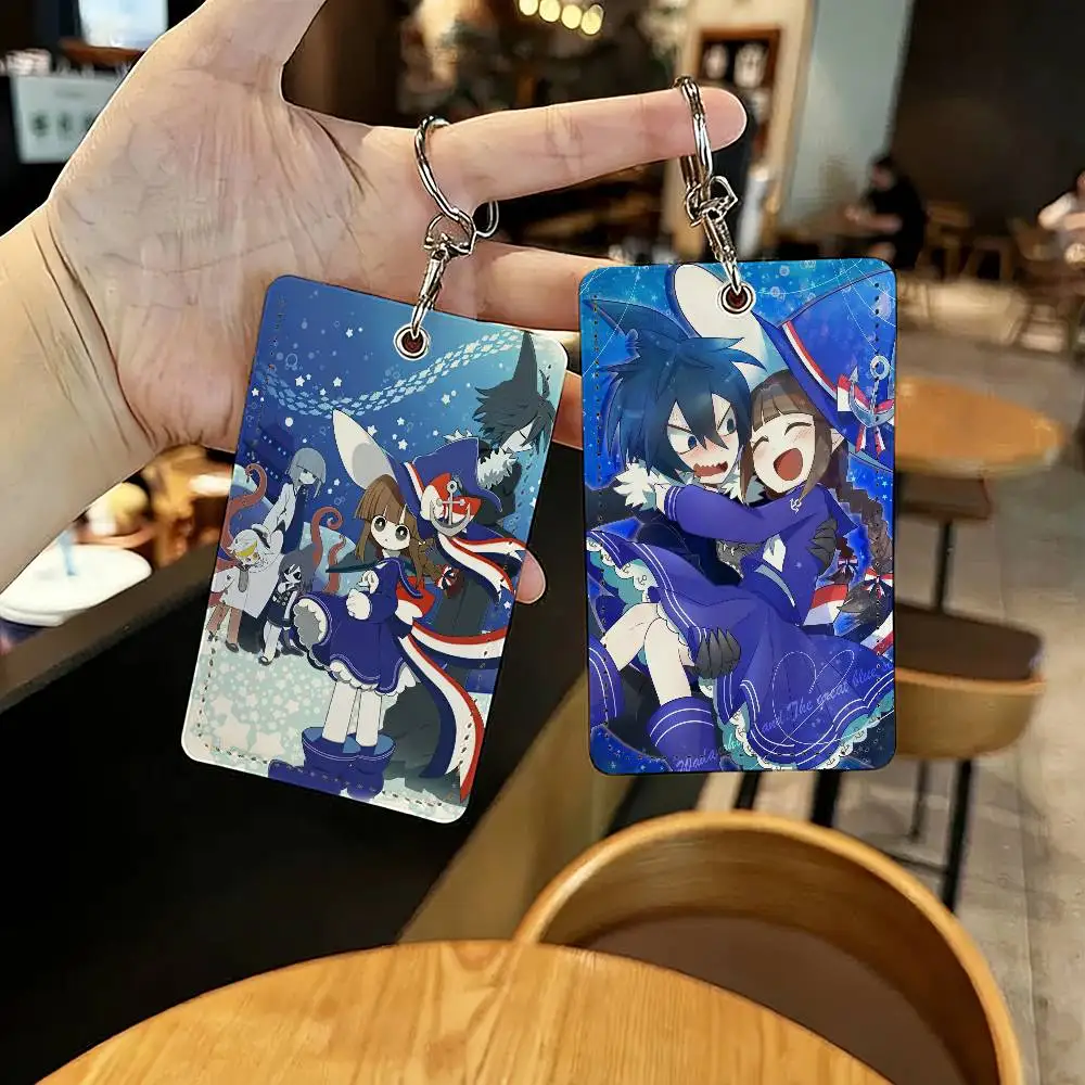 Game Wadanohara Cute Card Holder Keychain Key Ring Door Lock Access Protective Case For Security Gift