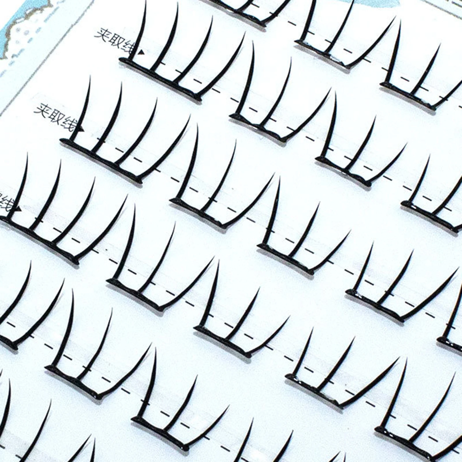 10-13 ミリメートル自己粘着 DIY マンガまつげ個別接着剤不要再利用可能なつけまつげ韓国アイドルまつげエクステンション