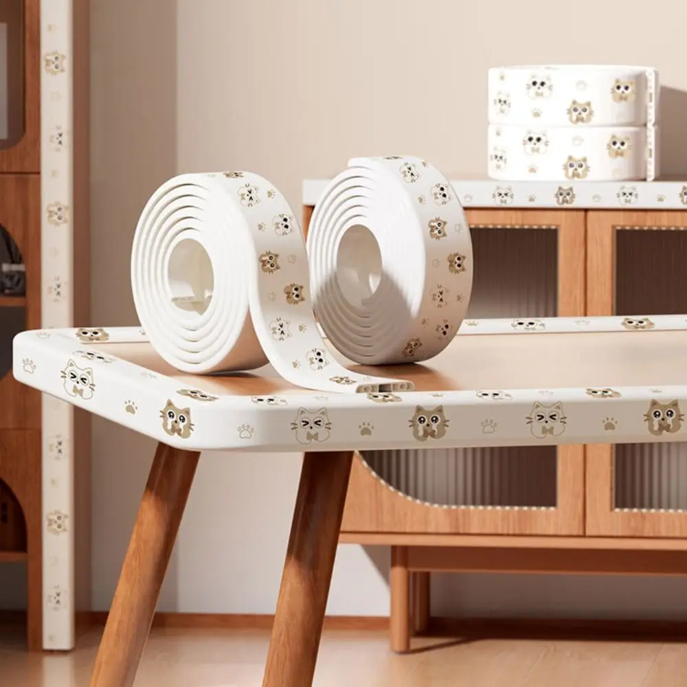 2m Desk Edge Guard Strip Cartoon Pattern Safety Anti Collision Cushion Self Adhesive PVC Wall Corner Protector