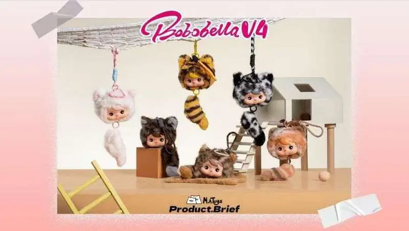 Nieuwe Bobobella V4 Mysterieuze Blind Box Bag Fuzzy Trendy Fun Party Pluche Collectie Speelgoed Pop Figuur Ornament Decor Kawaii Gift