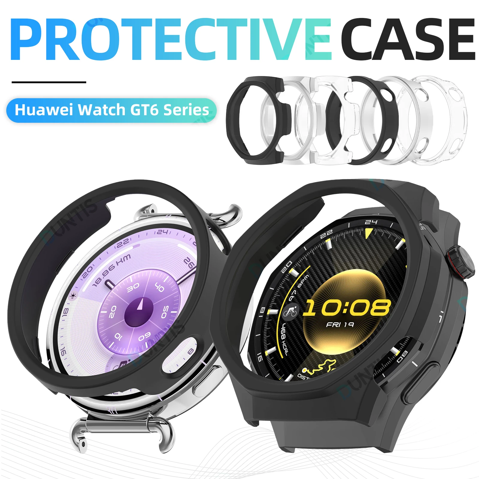 

Hard PC case for Huawei Watch GT6 Pro 46mm41mm Smartwatch Protective Cover Scratch resistant Matte Slim Bumper Shell Accessories