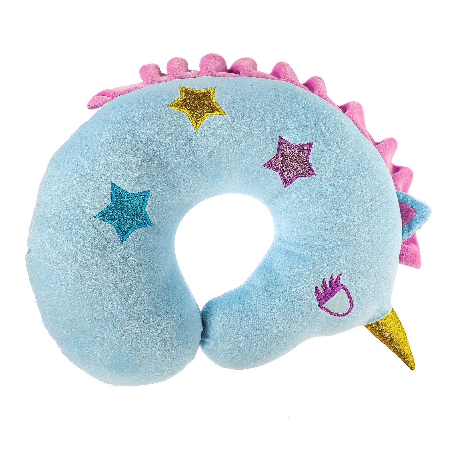 

Cartoon Unicorn Neck Pillow Soft Comfortable U-Shaped Support for Office Travel Airplane Sleeping Neck Support Pillow