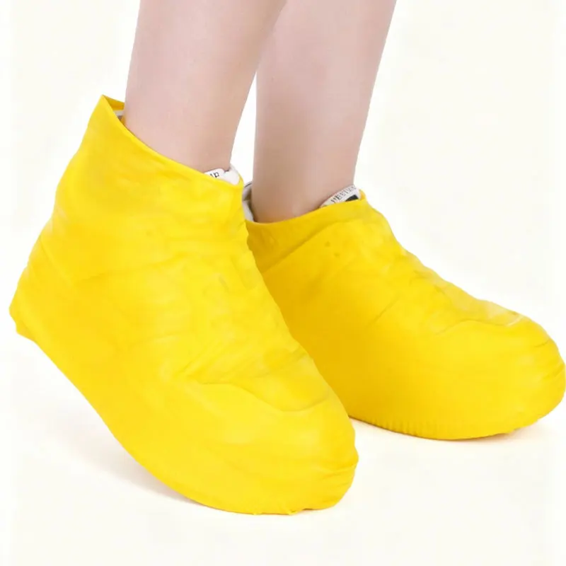3 Pairs Unisex Waterproof Elastic Shoe Covers Reusable Outdoor Boot Protectors for Rainy Days