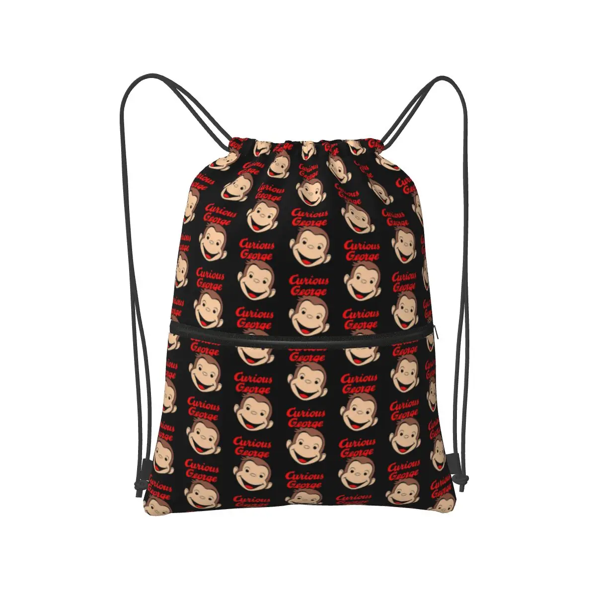 

Рюкзаки Curious George, повседневные портативные сумки на шнурке, сумка для хранения, сумки для книг для мужчин, женщин, студентов
