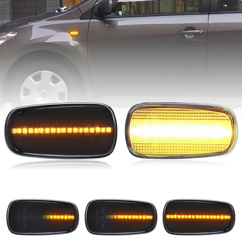 For Toyota Allion Altezza bB Corolla Crown Celsior FunCargo Echo Verso LED Side Marker Lamp Amber Side Fender Turn Signal Lights