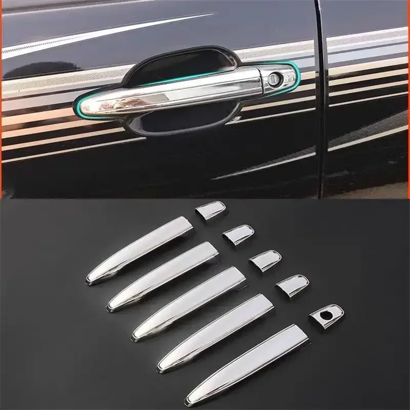 For Toyota Land Cruiser Prado 120 FJ120 2003- 2009 ABS Car External Door Handle Catch Cover Protection Trim Sticker