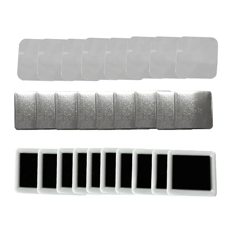 50PCS 100PCS Square strong Magnetic Fridge Magnet Badge 50x50mm Button Parts DIY Decorative Magnets for Home Office Kitchen Wall