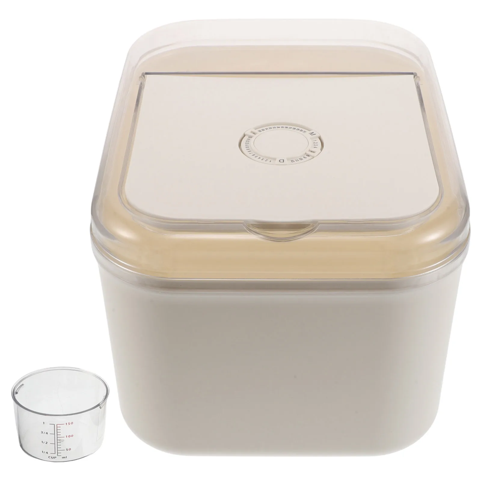 

10 Kg Large Capacity Sealed Grain Storage Bucket Airtight Rice Dispenser Flour Cereal Containers Moisture Proof Kitchen