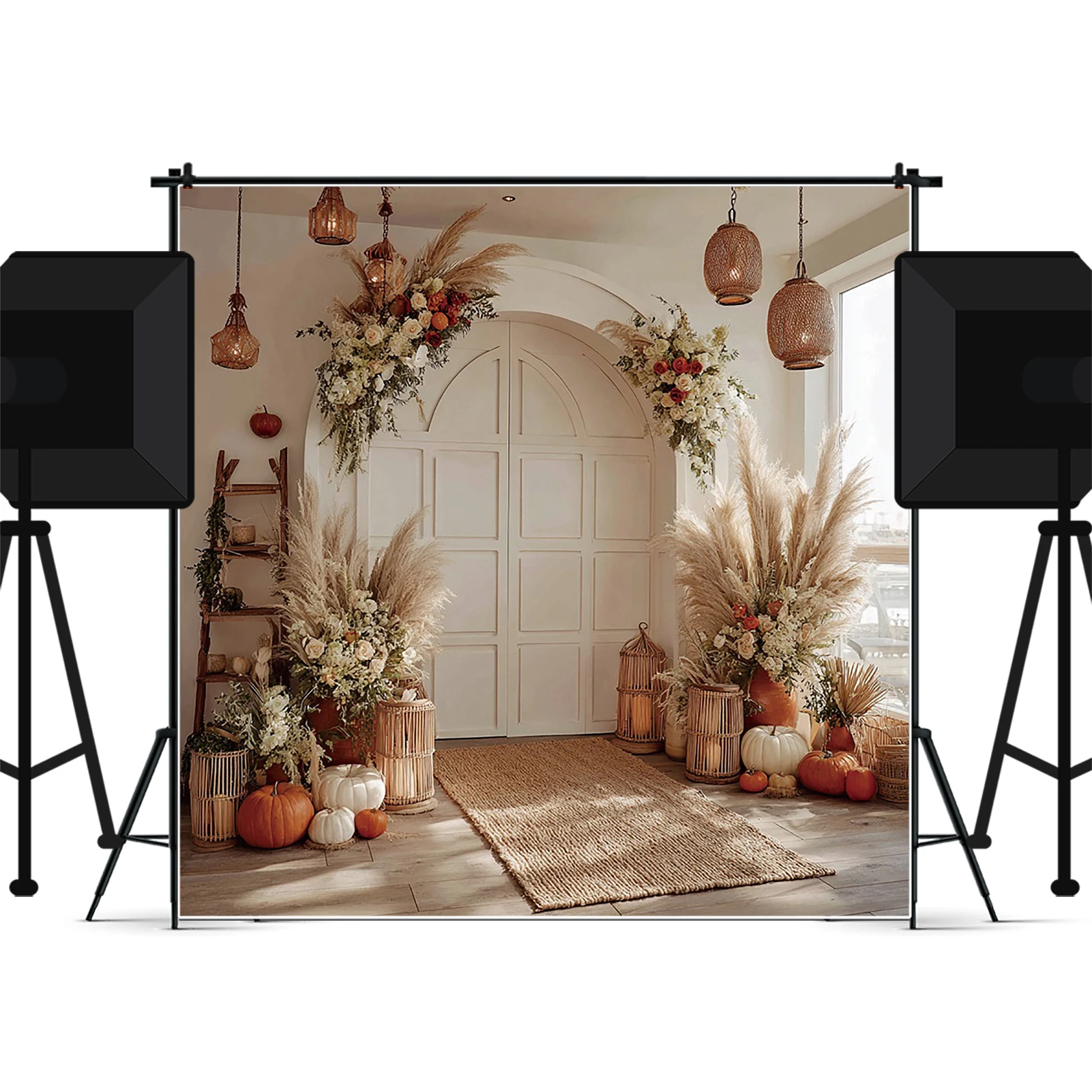 MOON.QG – arrière-plan bohème pour rideau de fenêtre, arrière-plan pour photographie, fournitures de fête, mur Photo, réception-cadeau pour bébé, mariage