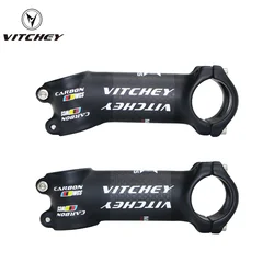 Vitchey WCS road Bicycle stem Aluminum Carbon Stem MTB Mountain Bike Stem Bike Parts 31.8*60-120mm 3K gloss black