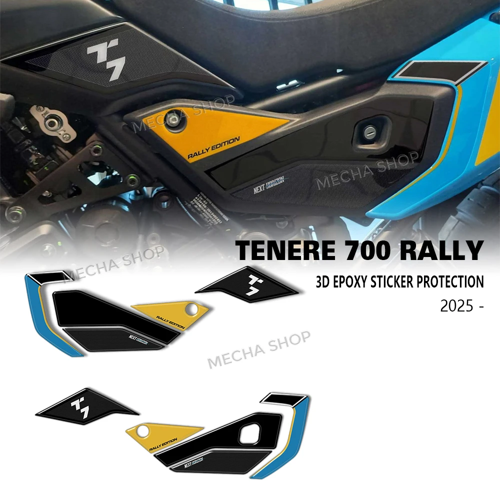 

Motorcycle Accessories for Tenere 700 T700 Rally 2025- Tank Pad 3D Gel Sticker Motorcycle Tail Protection