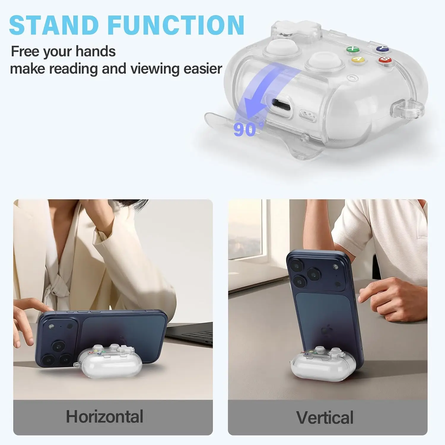 For AirPods Pro 3/Pro 2/Pro/4 Earphone Case with Secure Lock Cute 3D Game Player Design Protective Cover for AirPods 4/Pro 3/Pro