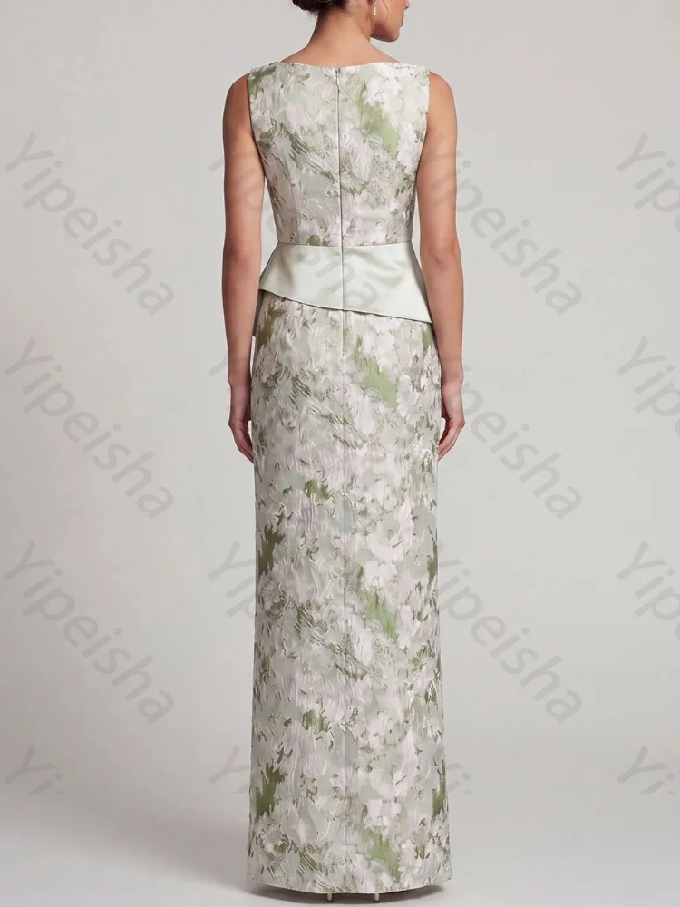 Customized Sexy Sleeveless Mother of The Bride Dresses Elegant Side Slit Celebrity Dress Exquisite High Quality Prom Party Gowns