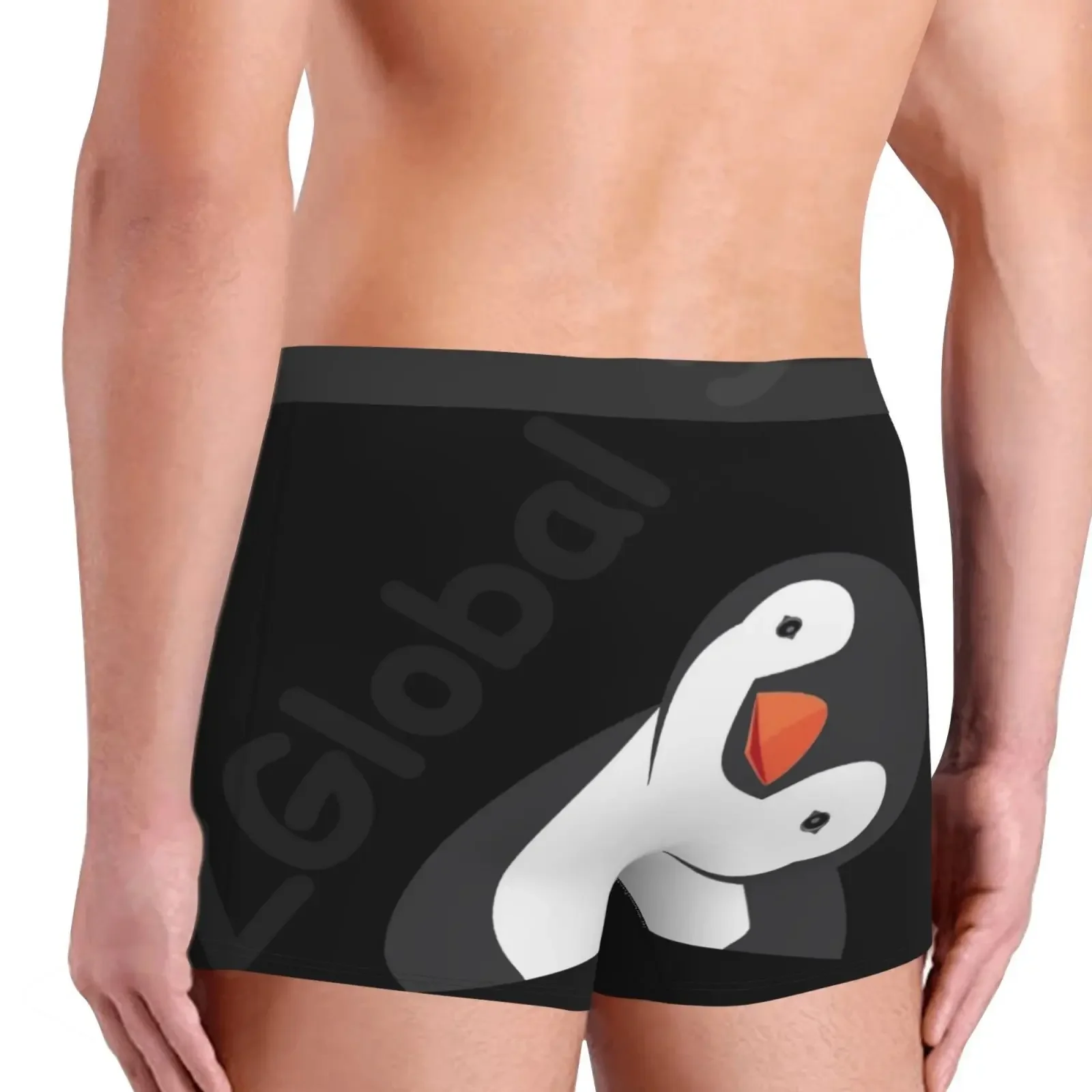 Cute Penguin Boys Underwear Funny Cartoon Animal Underwear for Men Sexy Comfortable Mens Panties Large Size S-XXL image 3