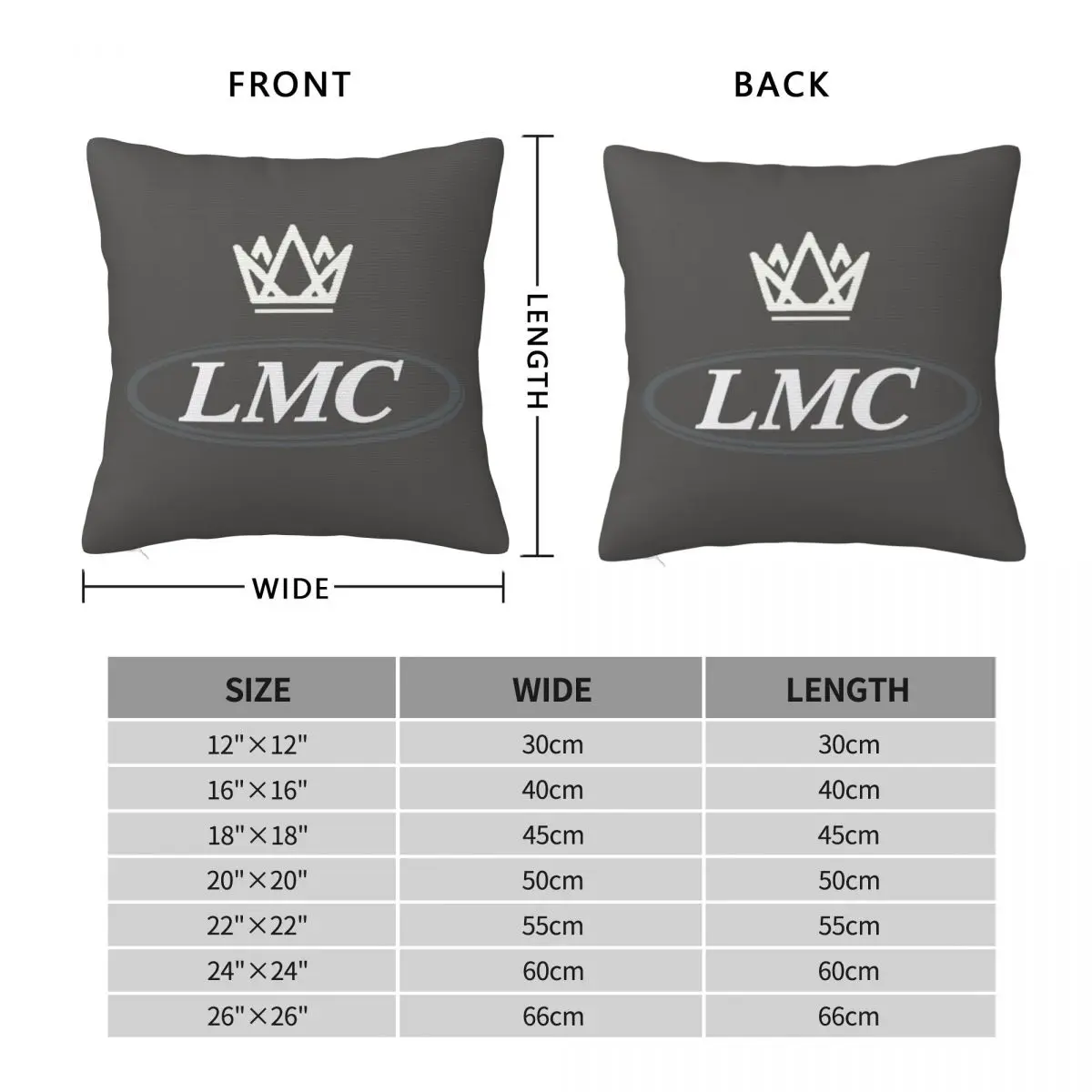 Lmc Square Pillowcase Pillow Cover Polyester Cushion Decor Comfort Throw Pillow for Home Bedroom