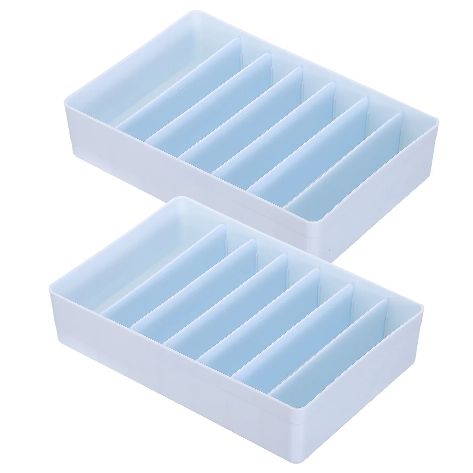 2Pcs Cash Organizer Drawer Plastic Storage Tray Removable Dividers Desktop Mail Holder Money Sorting Box Office Storage Solution