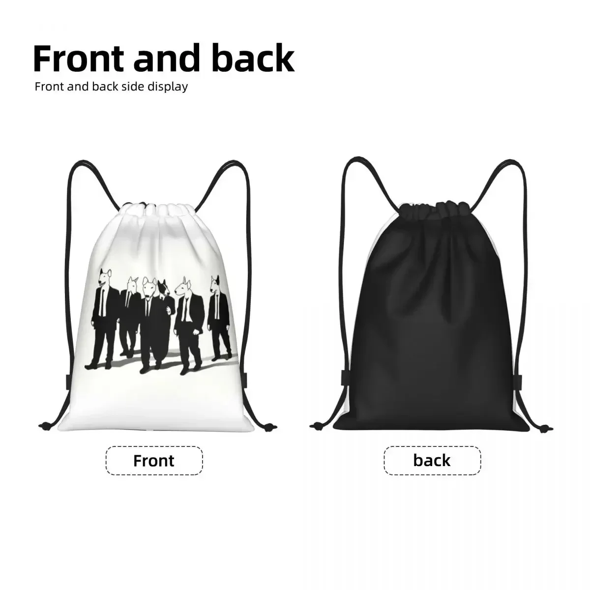 Custom Reservoir Bulls Drawstring Bag Women Men Lightweight English Bull Terrier Sports Gym Storage Backpack