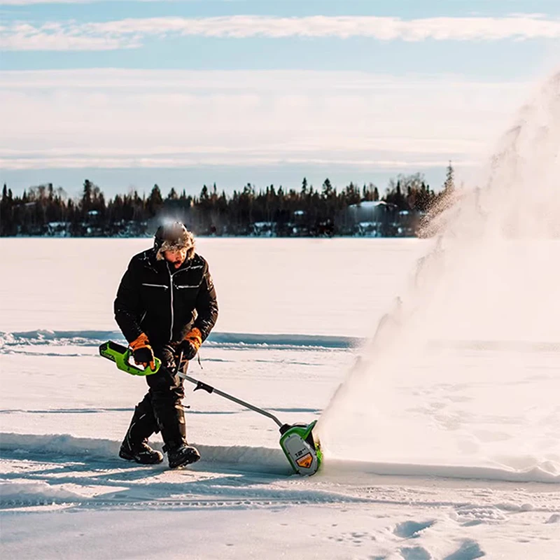 

40V 12-inch Lithium-Ion Battery Snow Blower Electric Snow Thrower Road/Playground/Snow Shovel 4.0AH/5.0AH Brushless Motor