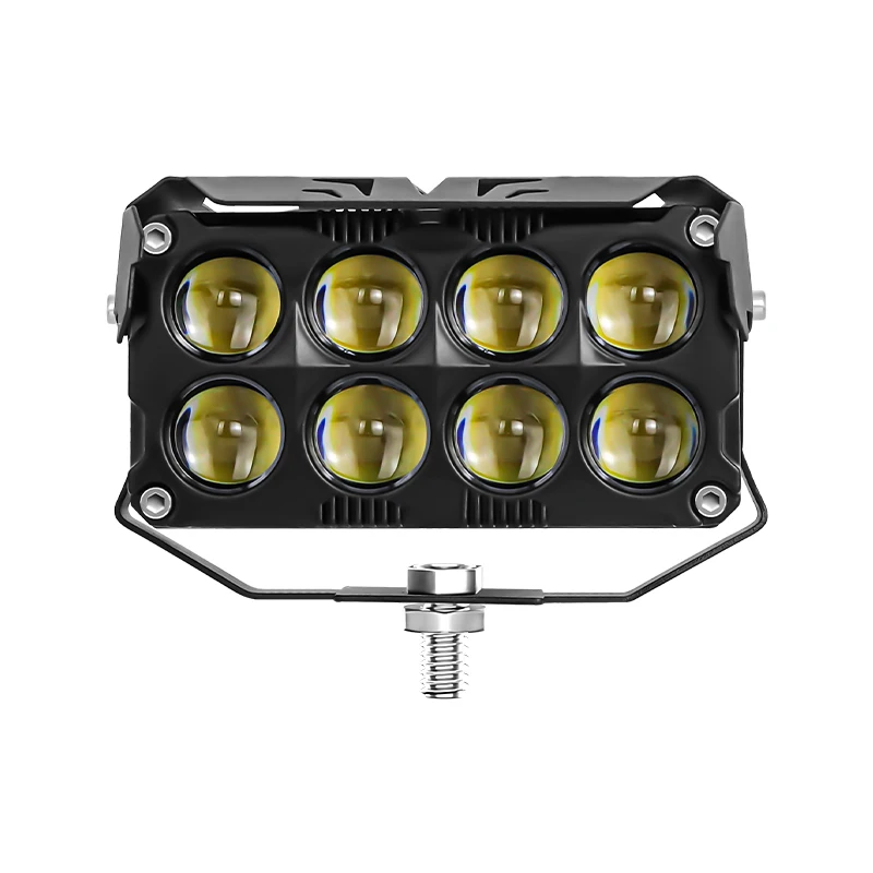 

Light Emitting Diode Work Light Light Emitting Diode Headlight Eight Lens Double Row Spotlight, All Aluminum, 58mm, with Fan