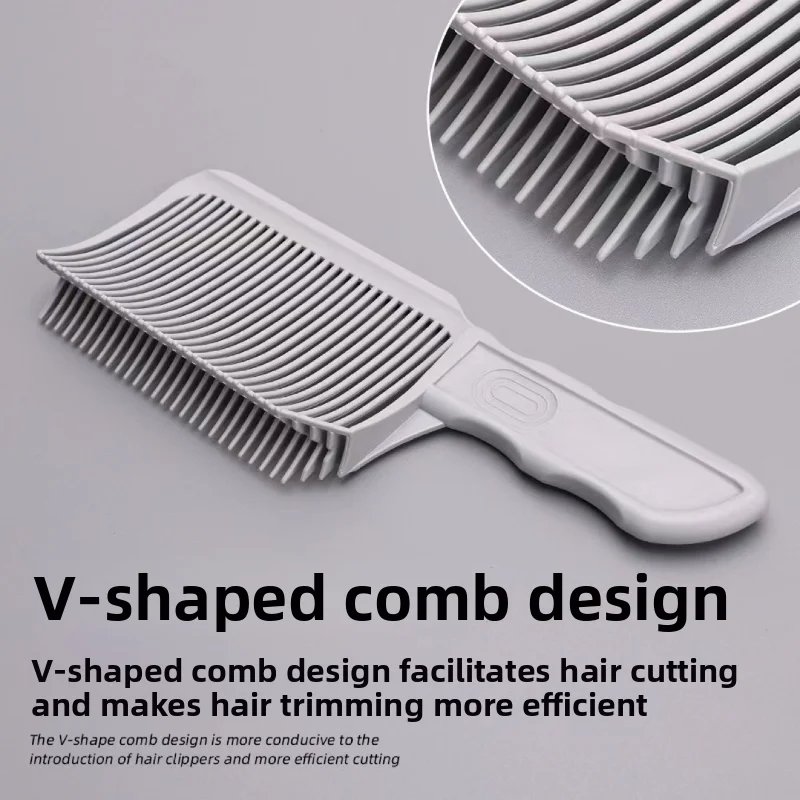 Fading Comb Professional Barber Clipper Blending Flat Top Hair Cutting Comb For Men Heat Resistant Fade Brush Salon Styling Tool