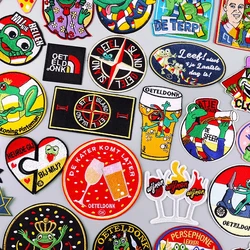 Oetel Island Embroidery Patches For Clothes Netherland Carnival Iron On Patches For Clothing OETELDONK Fuisible Patch Sewing DIY