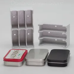 Tin Caddy Rack Wall Desk Mounted Storage Collection Organizer for 3 or 6 Altoids tins