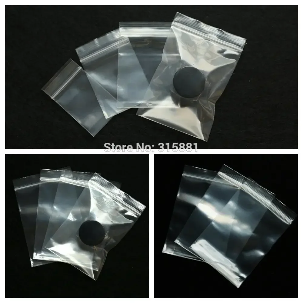 Zip Lock Plastic Bags Reclosable Transparent Jewelry/Food Storage Bag Kitchen Package Bag