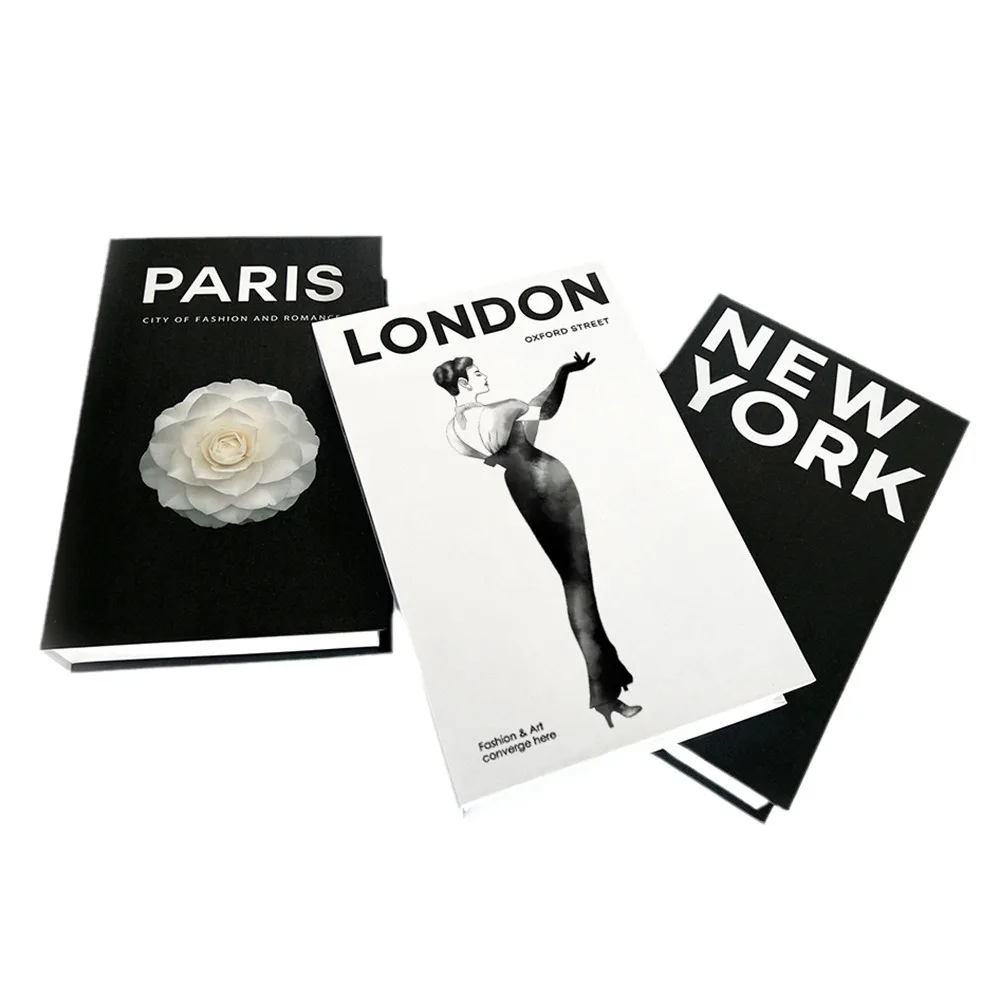 Modern Simulation Books Decorations for Home Luxury Coffee Table Ornaments Living Room Study Soft Fake Book Decorations Gifts