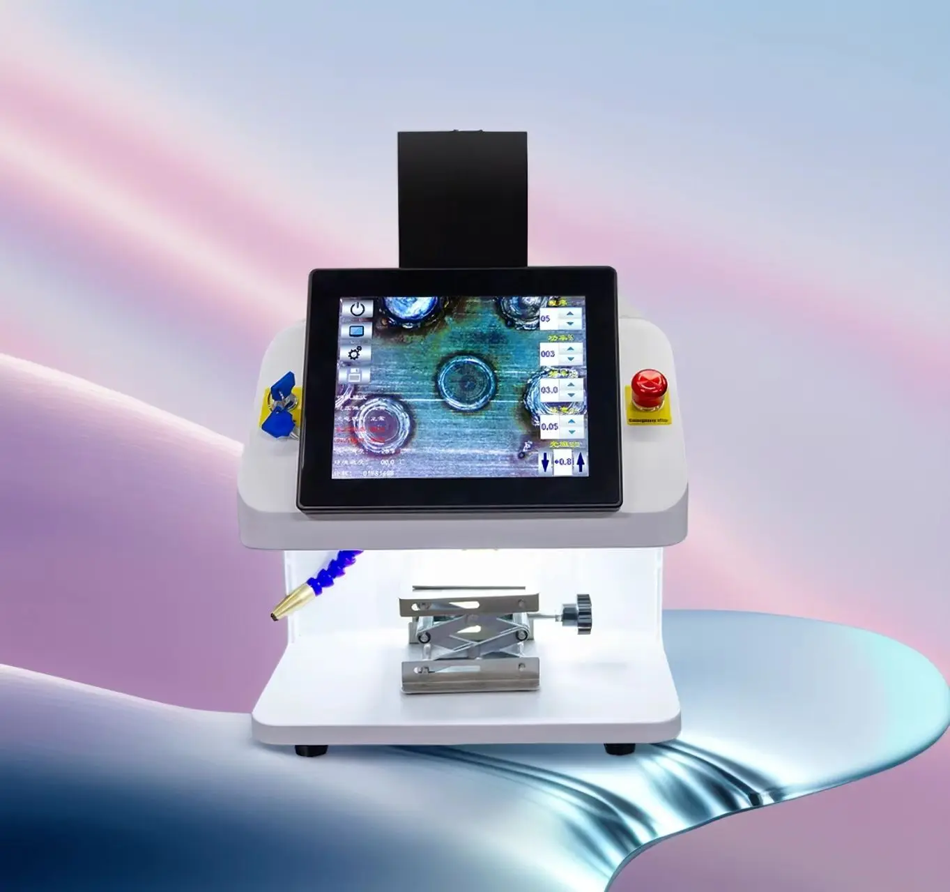 BK-JW100X  100W Intelligent voice design fiber laser spot welding machine  desktop portable Jewelry welder machine